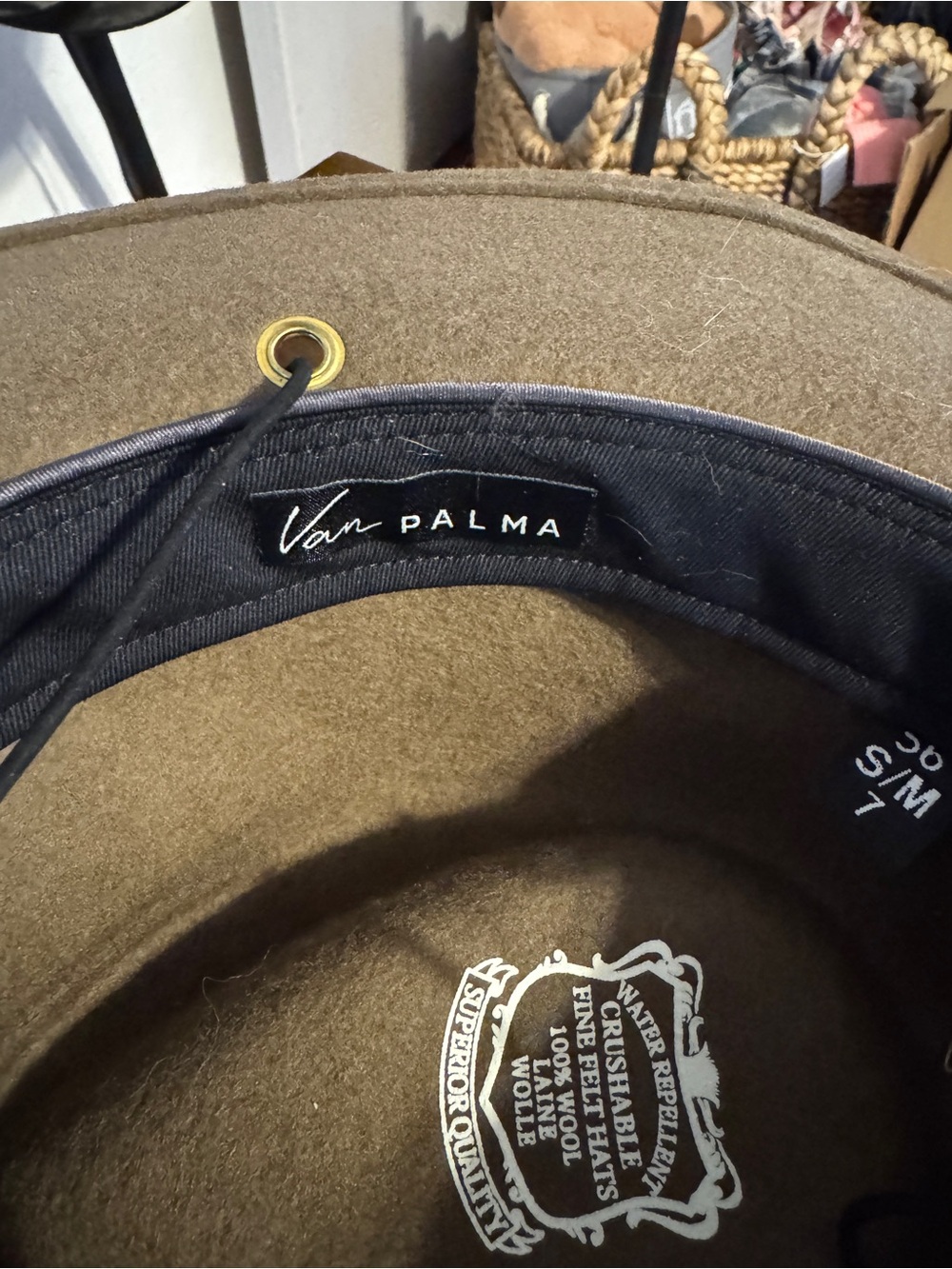 Brown Wool Fedora Hat - Van Palma - Picture 4 of 6